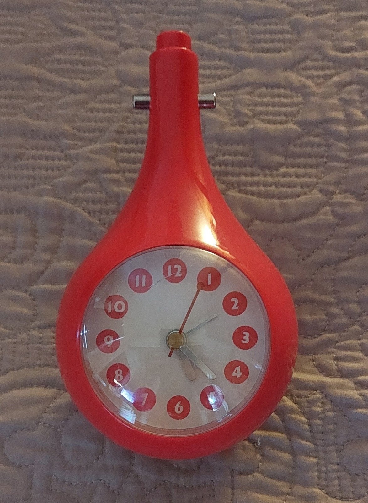 Retro designer wekker met verlichting, Witgoed en Apparatuur, Wekkers, Zo goed als nieuw, Ophalen of Verzenden