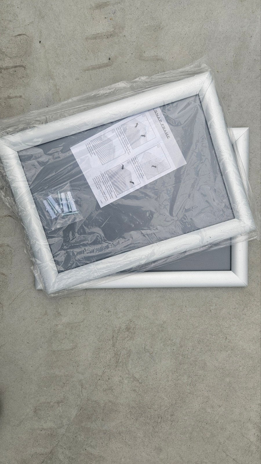 2x A4 Snap Frame - Grijs Clicklijst, Clicklijst, Nieuw, Ophalen of Verzenden, Grijs