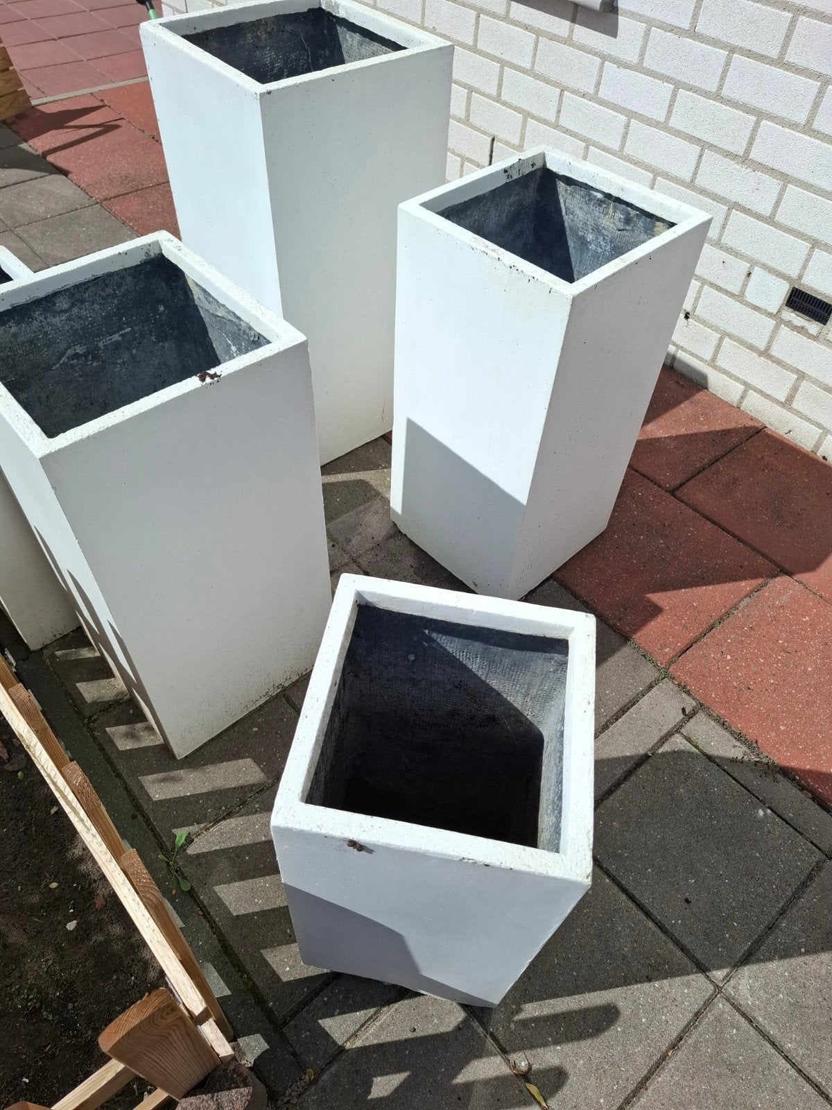 planten bakken, Tuin en Terras, Ophalen, Gebruikt, Minder dan 30 cm, Vierkant