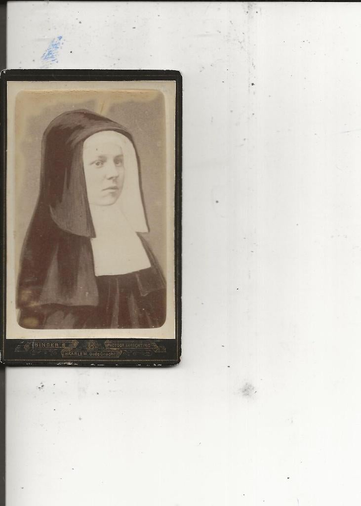 CdV Jonge non met kap Ringers, Verzamelen, Ophalen of Verzenden, Voor 1920, Ongelopen, Zuid-Holland