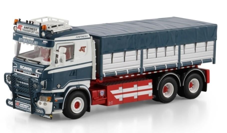 WSI SCANIA R5 ROOF RIGED TRUCK + CONTAINER - ANFINEST, Wsi, ., Nieuw, Ophalen of Verzenden