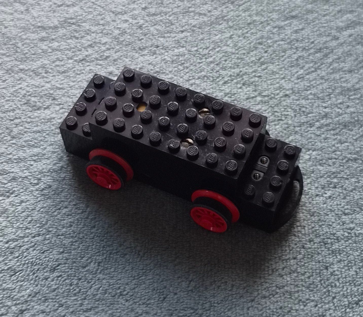 Lego trein 12 Volt blauwe rails locomotief motor + wielen., Kinderen en Baby's, Ophalen of Verzenden, Gebruikt, Complete set, Lego