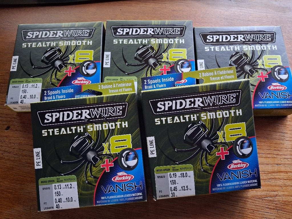 Spiderwire Stealth Smooth+Vanish Fluorocarbon...Nieuw!, Tinstraat, Nieuw, Info@purefishing.com, Vislijn