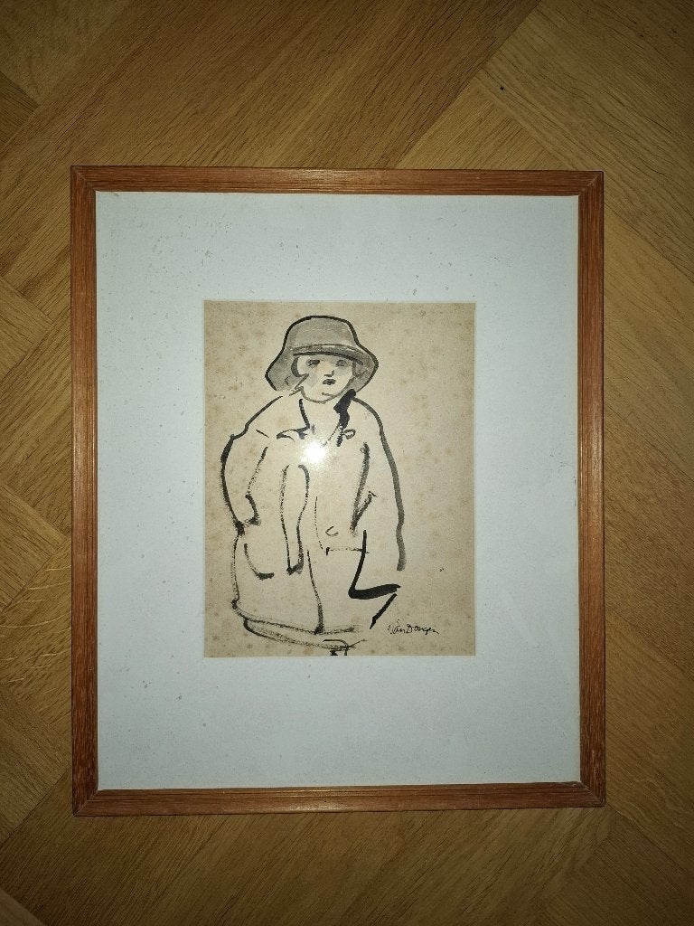 Kees van Dongen  Sepia Aquarel, Ophalen