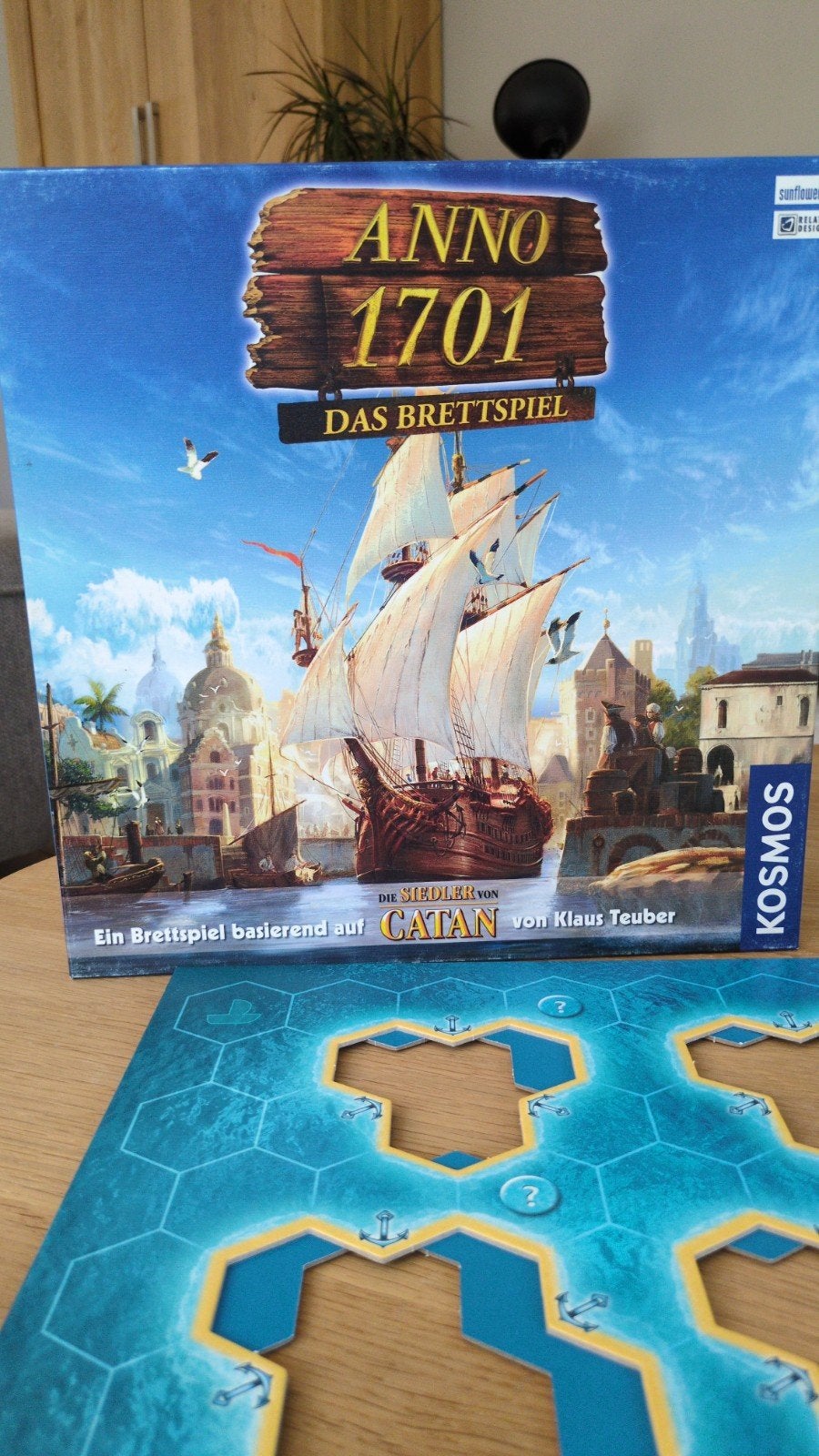 Anno 1701: Het Bordspel - Gebaseerd op Catan in het Duits, Drie of vier spelers, Ophalen of Verzenden, Gebruikt, Kosmos
