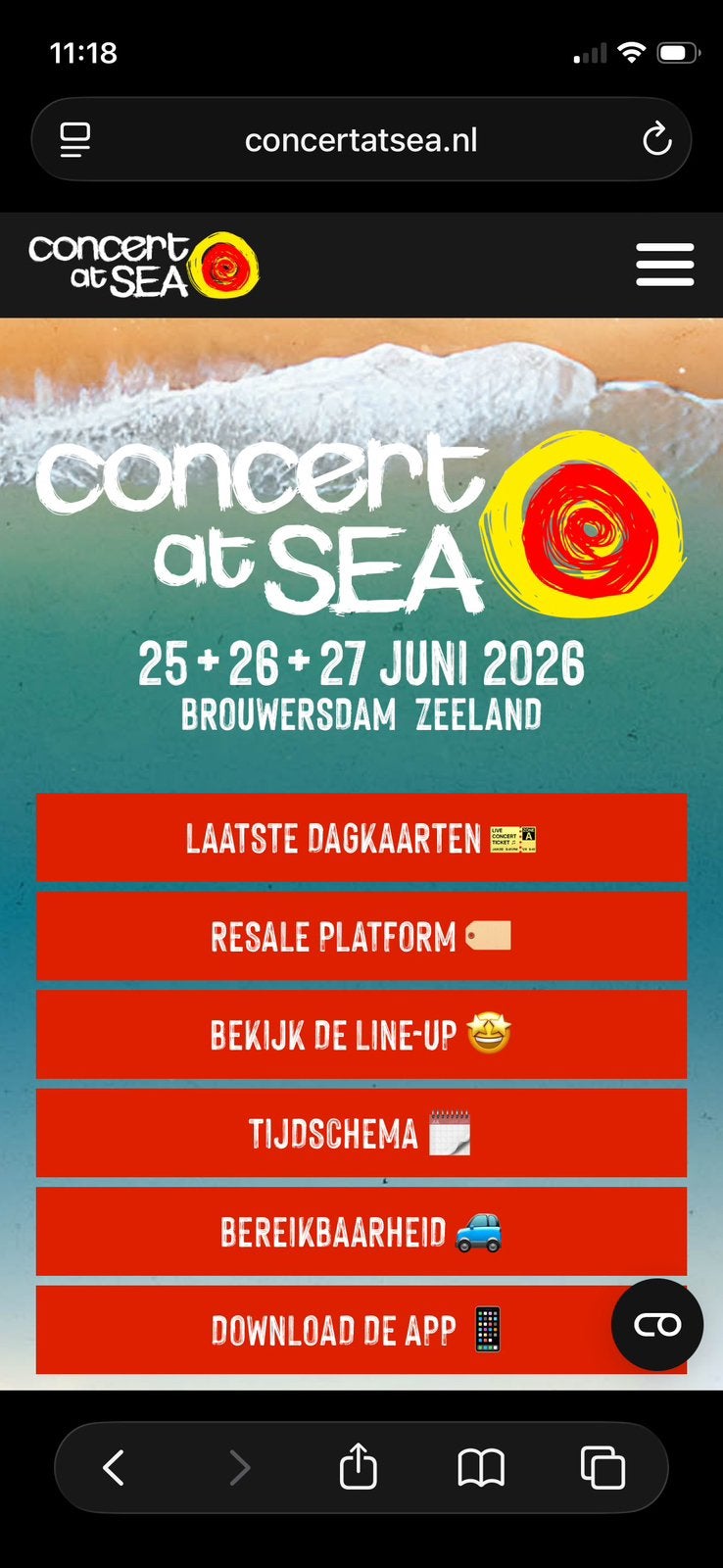 Concert at sea - tickets donderdag, Tickets en Kaartjes, Drie personen of meer