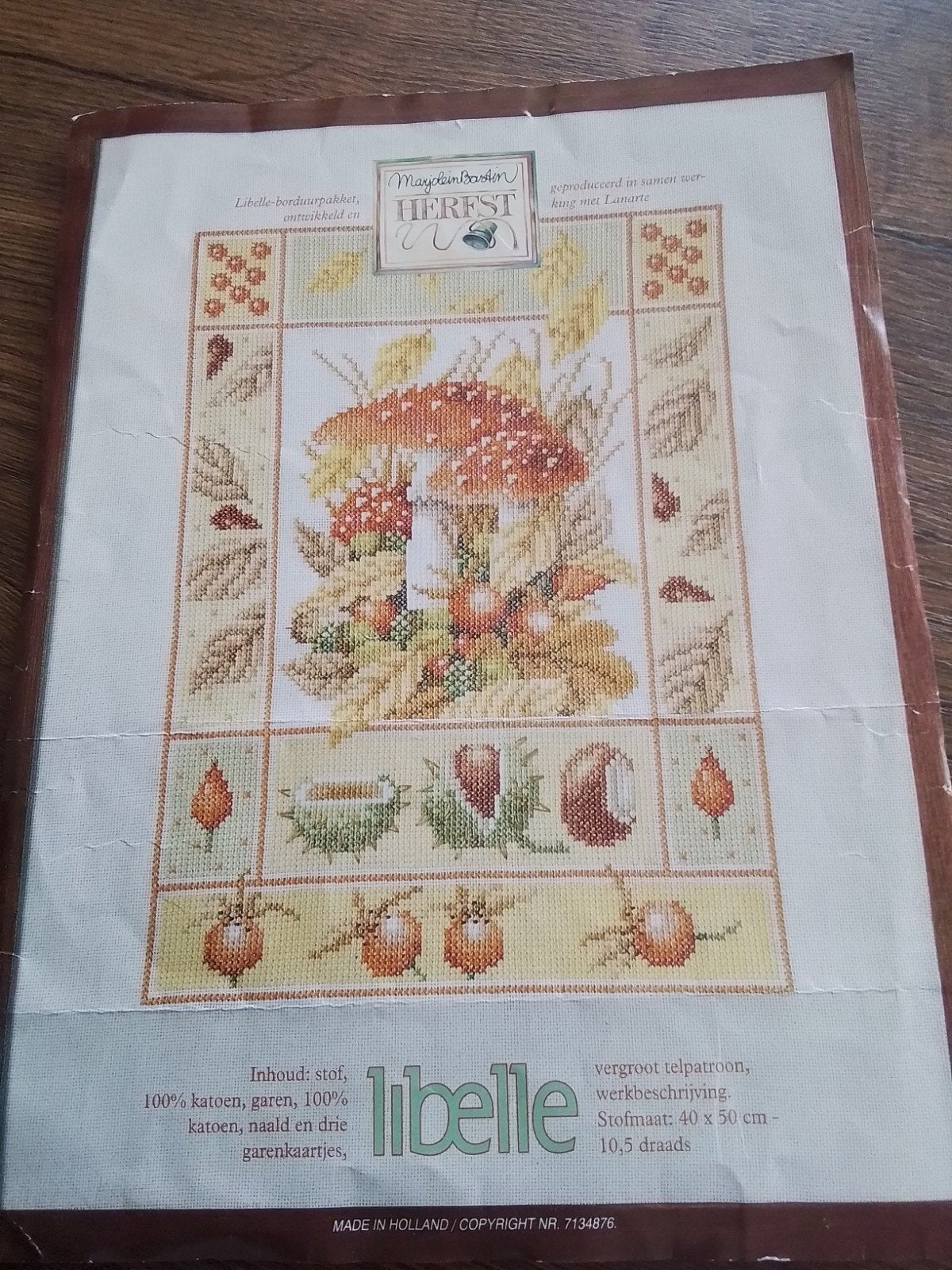 borduurpatroon van lanarte, marjolein bastin,  herfst, Ophalen of Verzenden, Zo goed als nieuw, Handborduren, Patroon