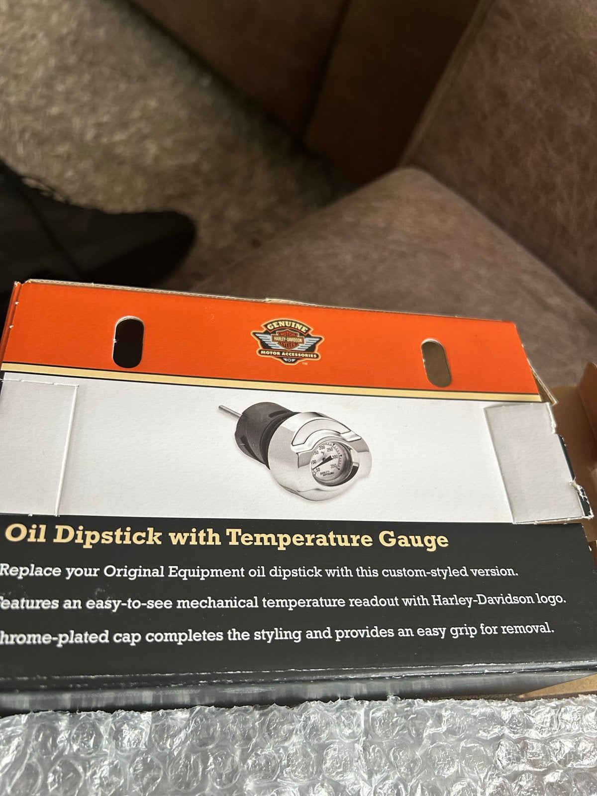 Harley-Davidson Oliepeilstok met Temperatuurmeter, Ophalen, Zo goed als nieuw