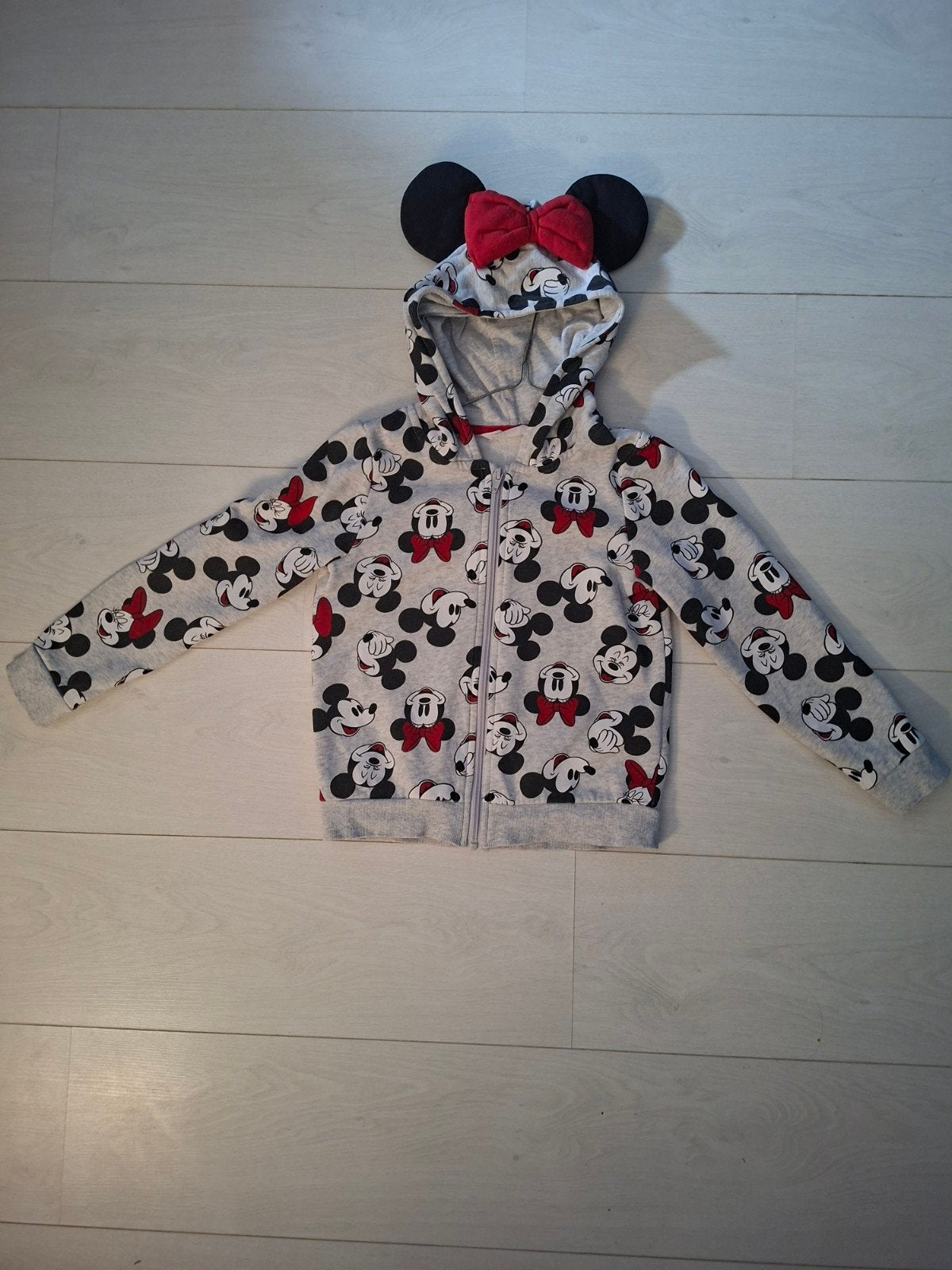 H&M Disney Minnie Mouse hoodie met oren en strik, Gebruikt, Meisje, Trui of Vest, H&M