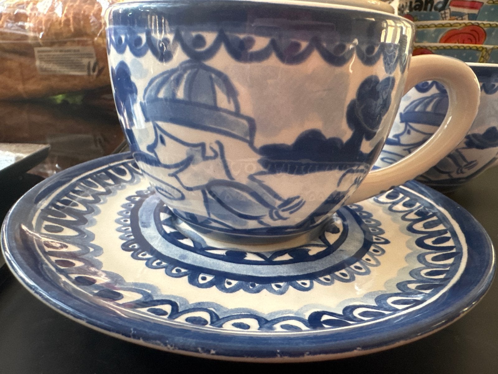 Delfts Blond Amsterdam kopjes en schotels, Nieuw, Ophalen of Verzenden, Delftsblauw, Kop(pen) en/of Schotel(s)
