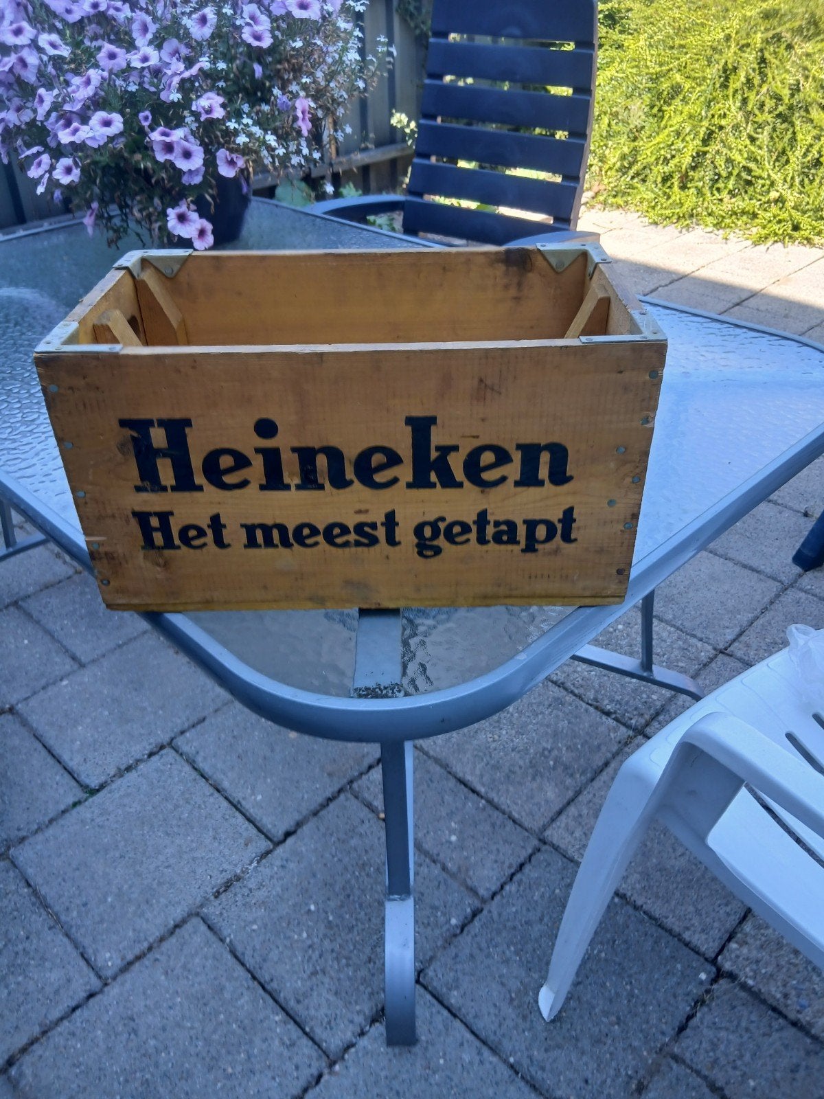 mooi houten heineken krat, Verzamelen, Biermerken, Ophalen of Verzenden, Heineken