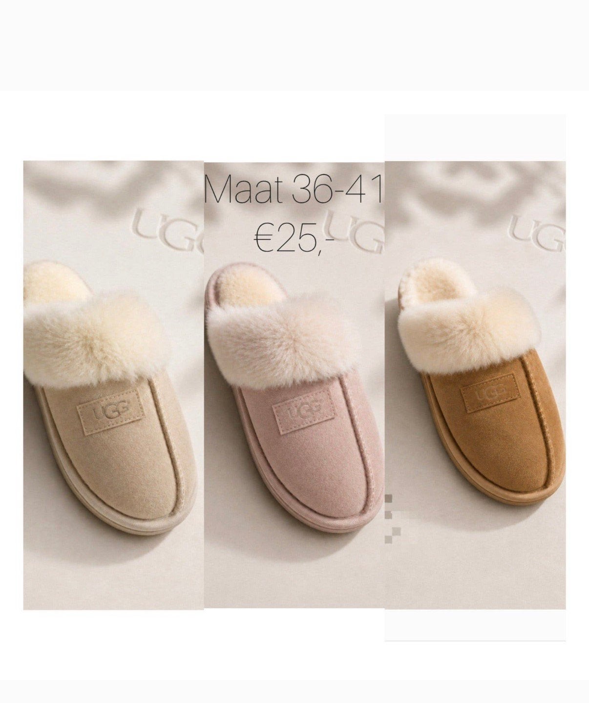 Partij uggs sloffen, Ophalen of Verzenden, Zo goed als nieuw, Bruin, Pantoffels of Sloffen
