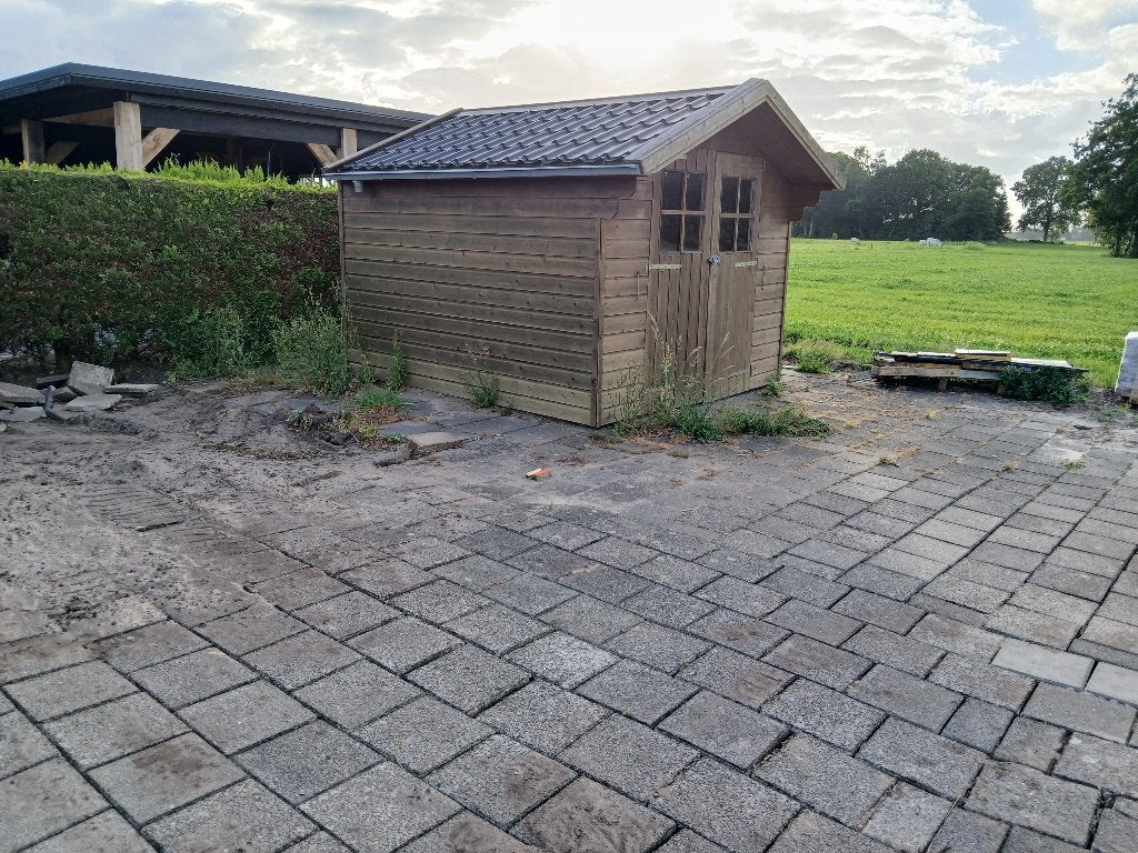 Tuinhuis/blokhut, Ophalen, 250 tot 500 cm, Blokhut, 2 ramen