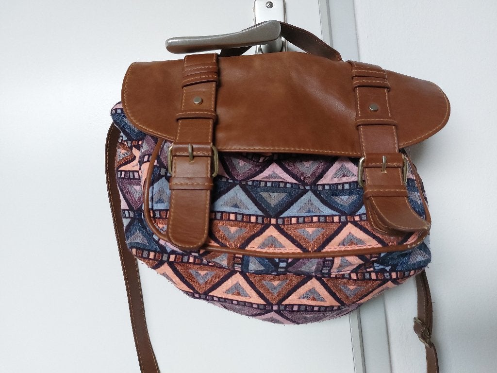 Mooi Boho/vintage schouder-hand tasje, Ophalen of Verzenden, Zo goed als nieuw, Schoudertasje