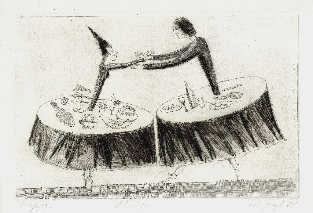 Marti de Greef ets "Betpera" 1991 gesigneerd, genummerd 3/10, Antiek en Kunst, Ophalen, Origineel, Mythologie, 1950 - 1999