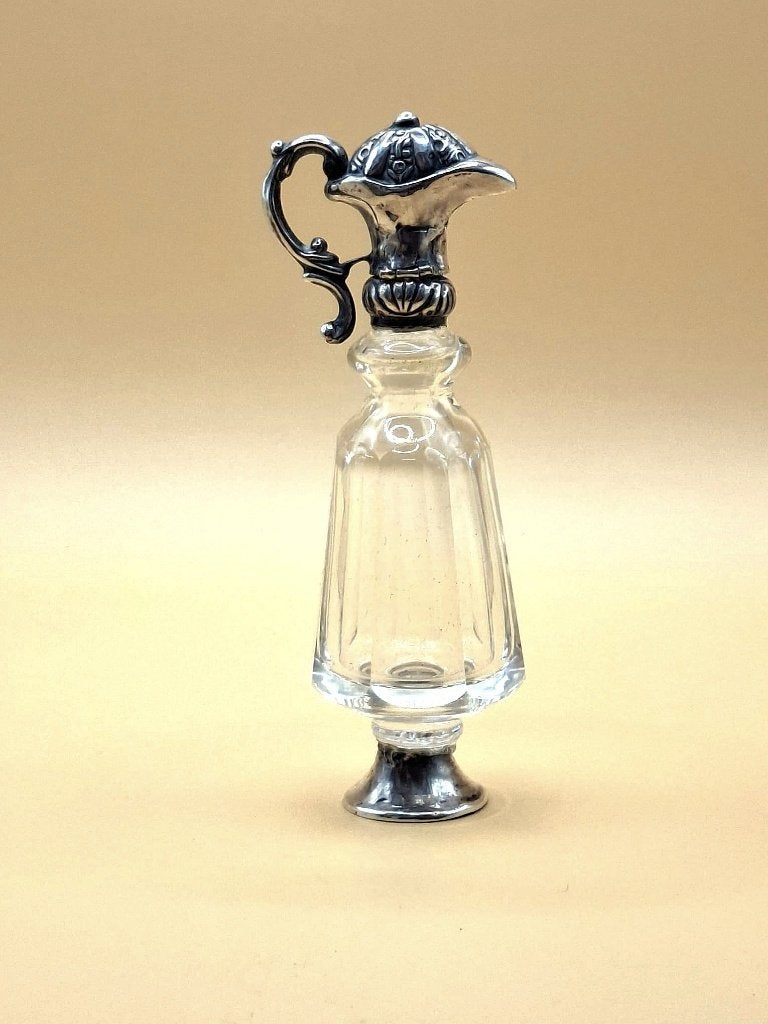 Zeldzaam antiek parfumflesje karaf vorm, Ophalen of Verzenden