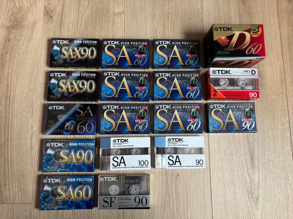 Tapes van TDK in seal, Cd's en Dvd's, Cassettebandjes, 2 t/m 25 bandjes, Overige genres, Ophalen of Verzenden, Nieuw in verpakking