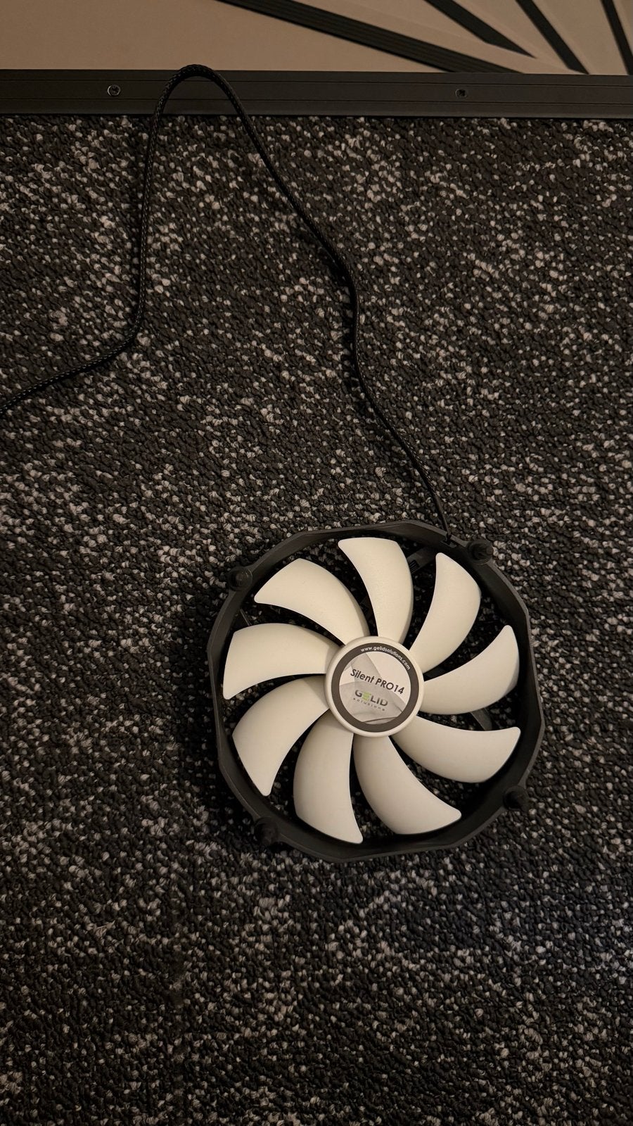GELID Silent PRO14 PC Ventilator - Stille Koeling, Ophalen, Zo goed als nieuw, Luchtkoeling