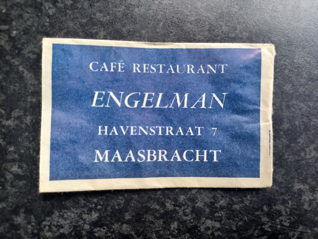 Suikerzakje Maasbracht Café Engelman, Ophalen, Nederland