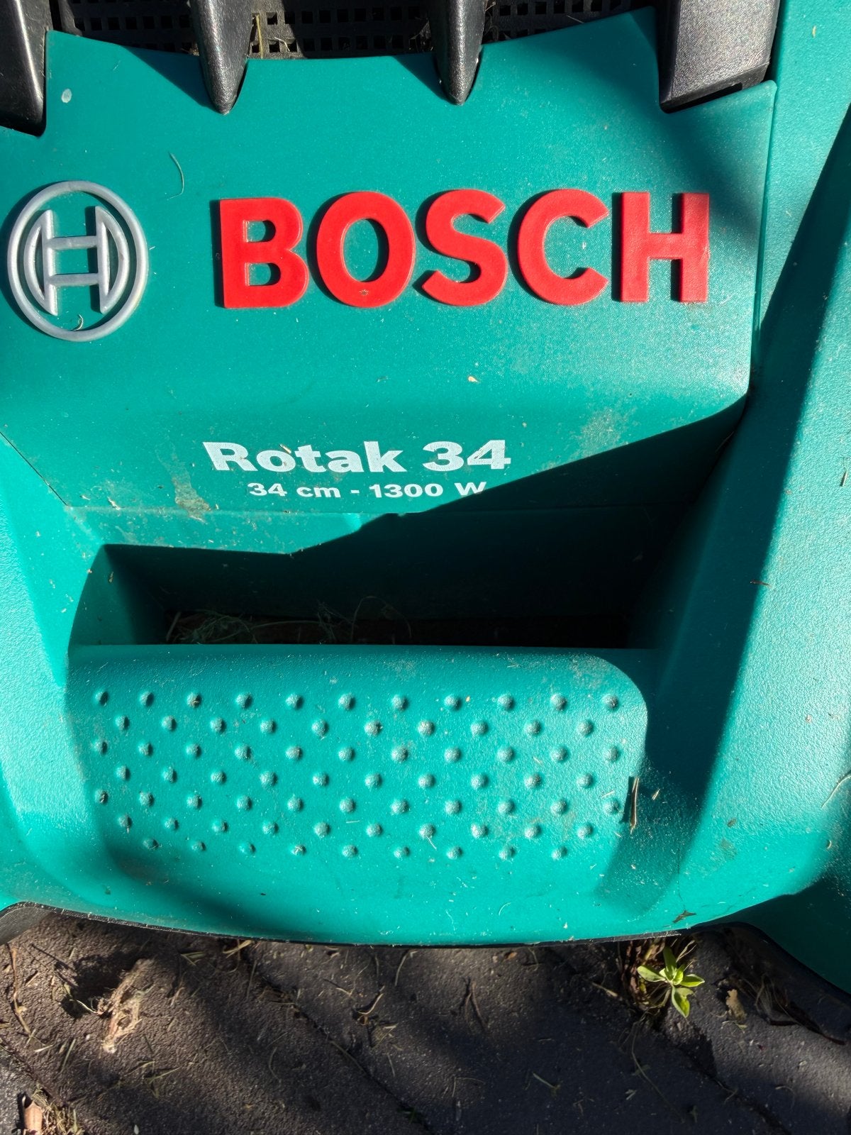 Bosch Rotak 34 elektrische grasmaaier, Ophalen of Verzenden, Gebruikt, 30 t/m 39 cm, Elektrische grasmaaier