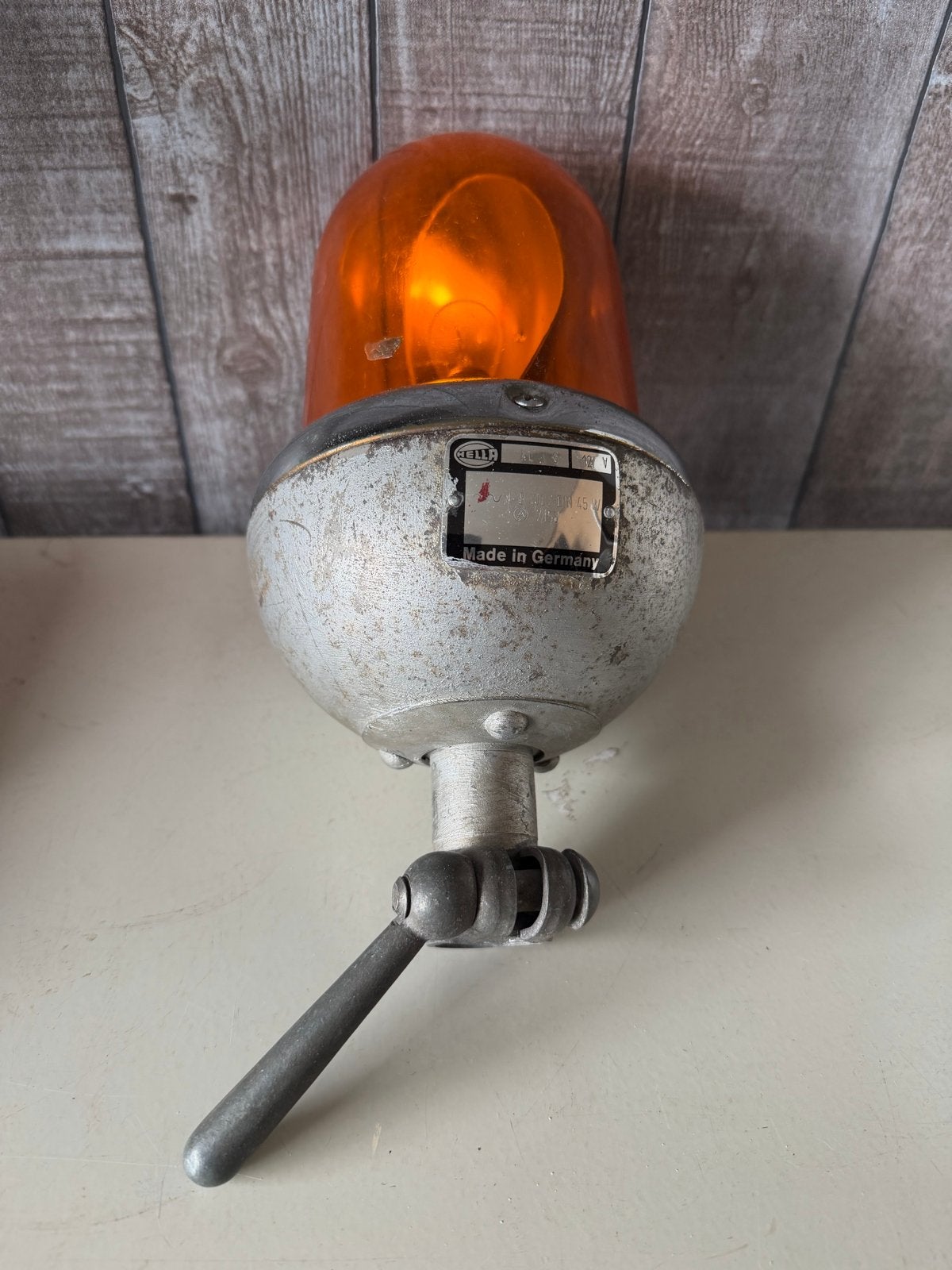 Hella zwaailamp 12V - Vintage oranje zwaailicht, Ophalen of Verzenden, Gebruikt, Universele onderdelen