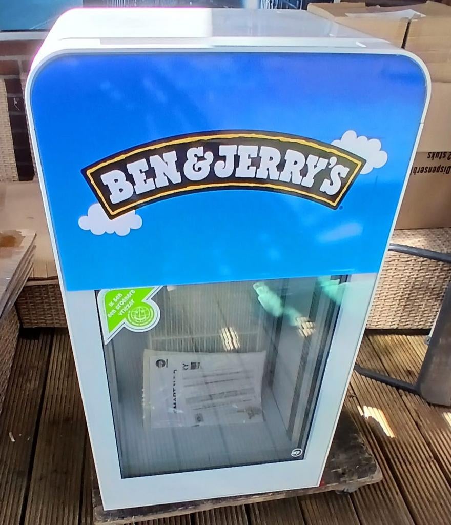 Ben & Jerry's IJsvriezer - Compact en Stijlvol, Gebruikt, Minder dan 45 cm, Minder dan 75 liter, Met vriesvak