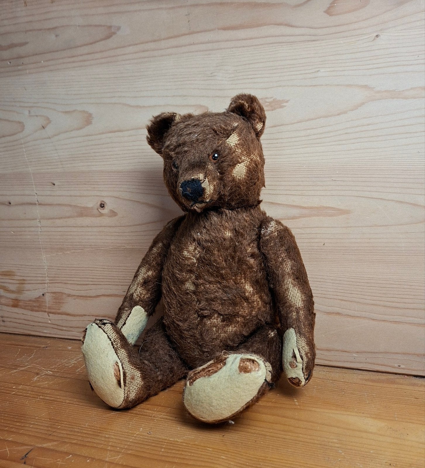 oude vermoedelijk steiff mohair beer jaren 30, Antiek en Kunst, Ophalen of Verzenden