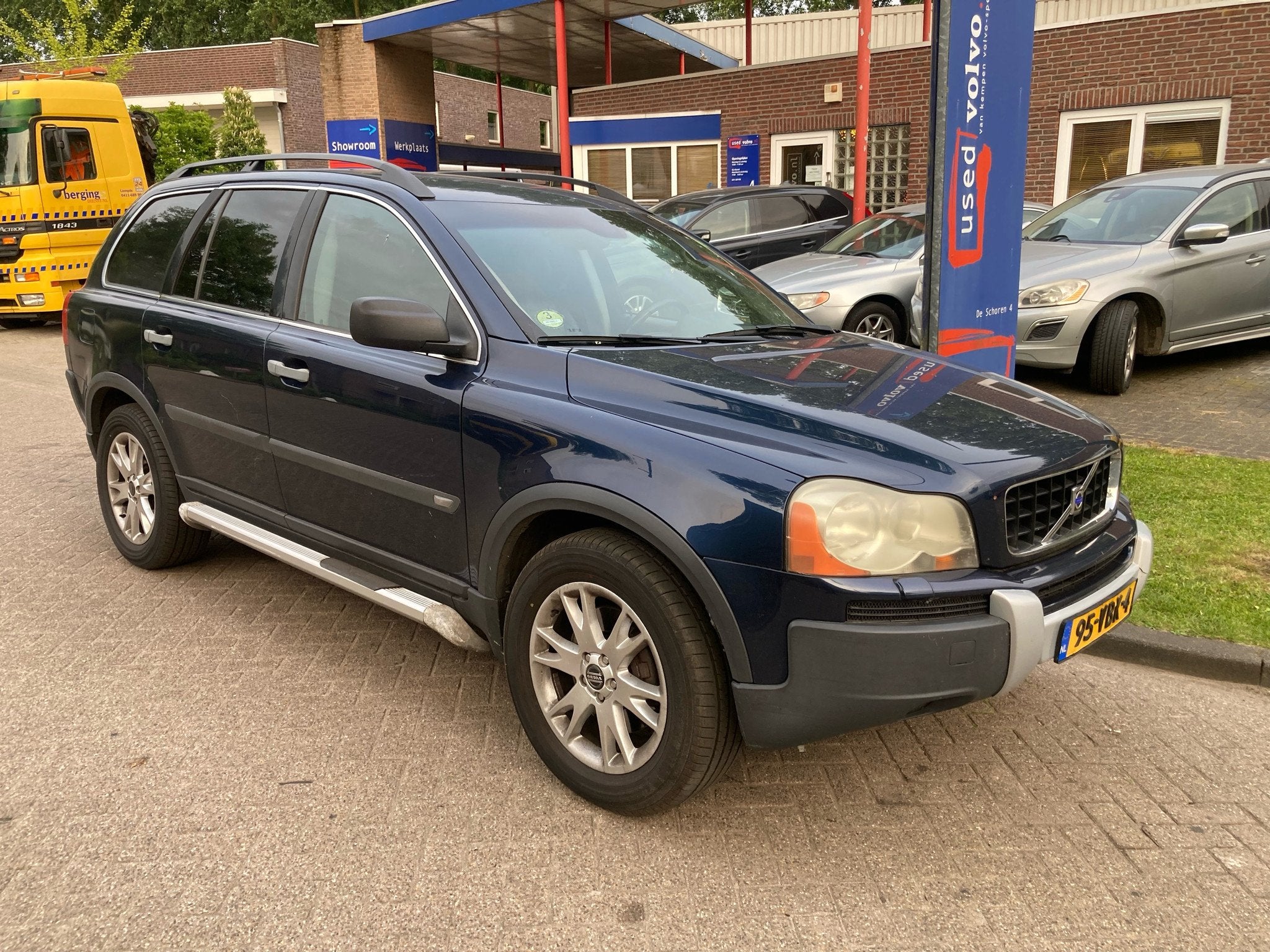 Volvo XC90 2.4D 163PK VAN Grijs kenteken (bj 2004), Auto's, Gebruikt, Overige kleuren, 7 stoelen, 163 pk