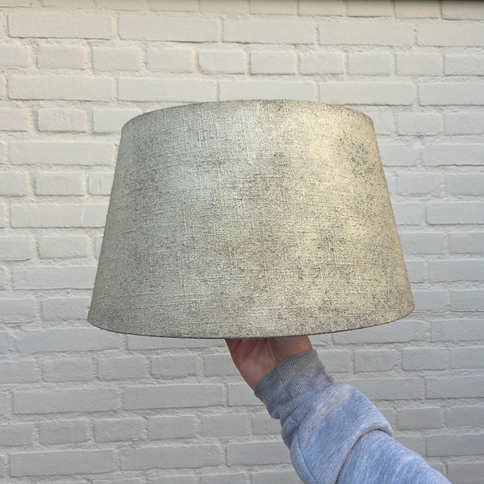 Stijlvolle lampenkap Beige/goud dia 38 cm leenbakker kwantum, Huis en Inrichting, Lampen | Lampenkappen, Gebruikt, 25 tot 50 cm