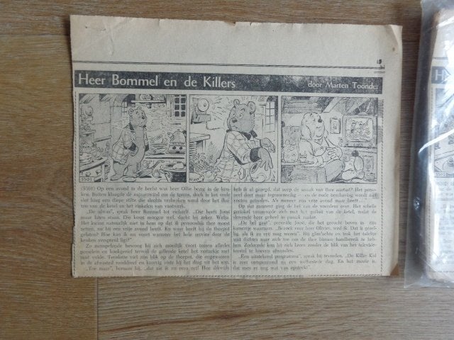 Heer Bommel en de Killers (krantenknipsel verhaal) compleet, Boeken, Eén stripboek, Ophalen of Verzenden, Gelezen, Marten Toonder