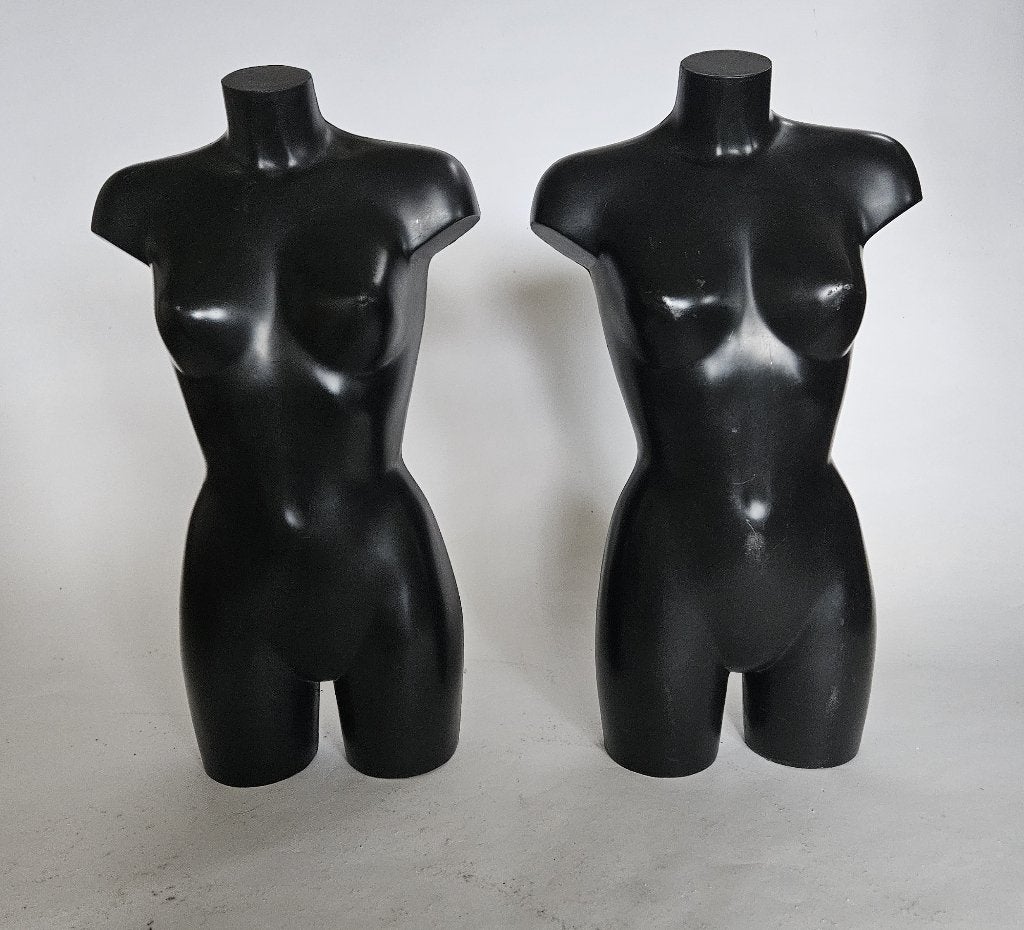 2 x Buste / Torso Zwart zwaar PVC, Ophalen, Paspop