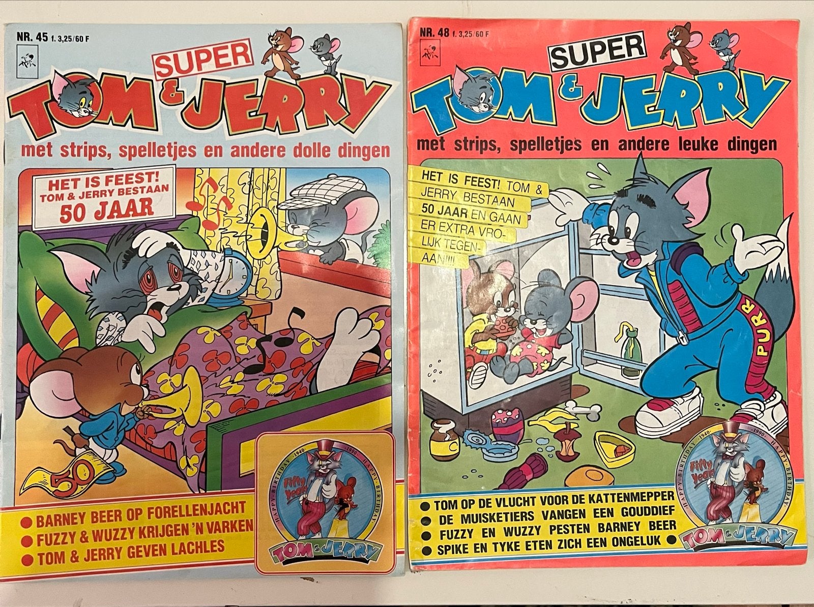 Super Tom & Jerry Stripboeken - Nrs. 45 & 48, Meerdere stripboeken, Verzenden, Gelezen