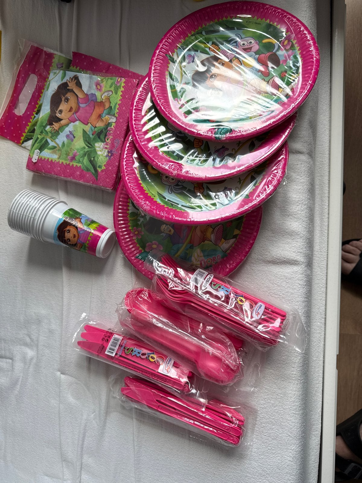 Dora the Explorer Feestartikelen Set - Nieuw, Ophalen of Verzenden, Nieuw, Feestartikel, Verjaardag