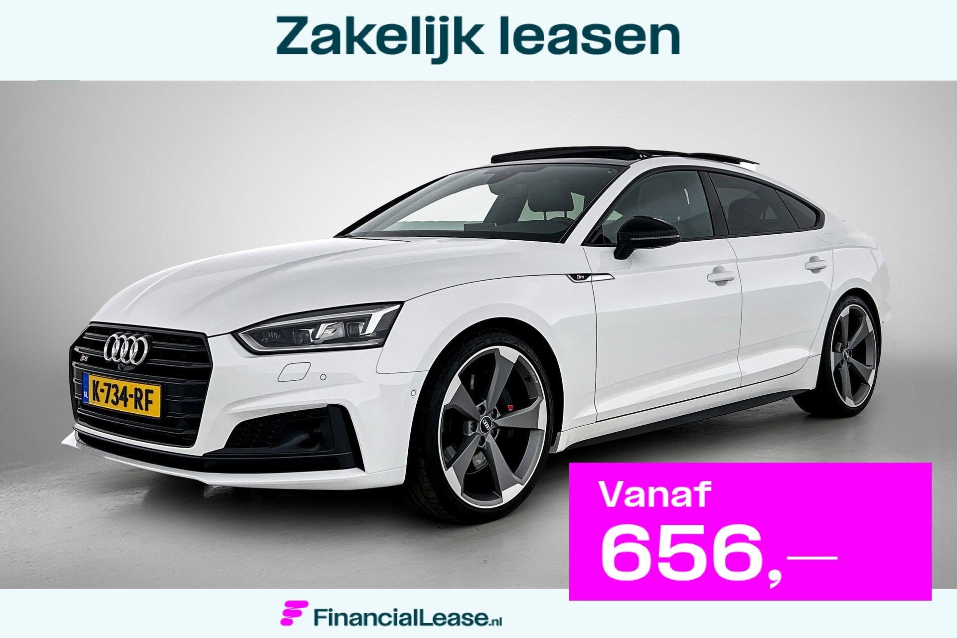 Audi A5 Sportback 3.0 TFSI S5 quattro Pro Line Plus (Goed On, Gebruikt, 2995 cc, Wit, Origineel Nederlands