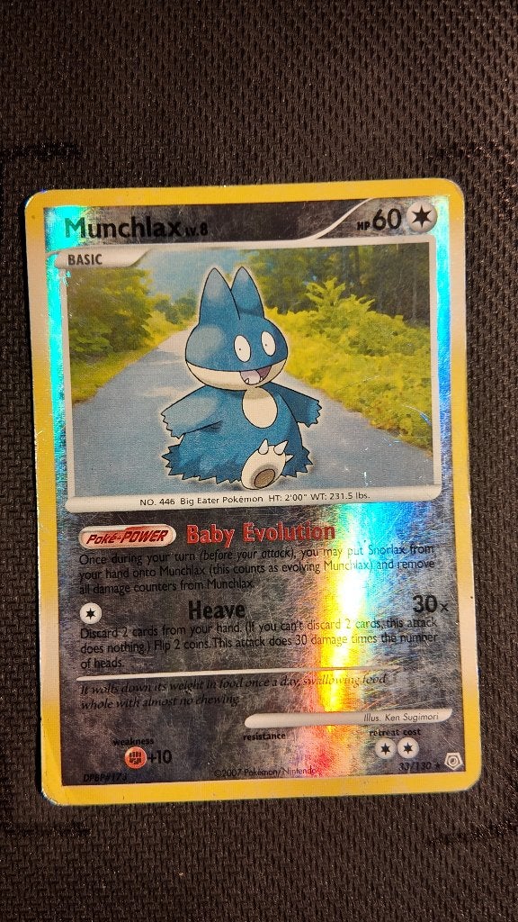 Munchlax 33 Diamond & Pearl | Pokemon kaart, Ophalen, Zo goed als nieuw, Losse kaart, Foil