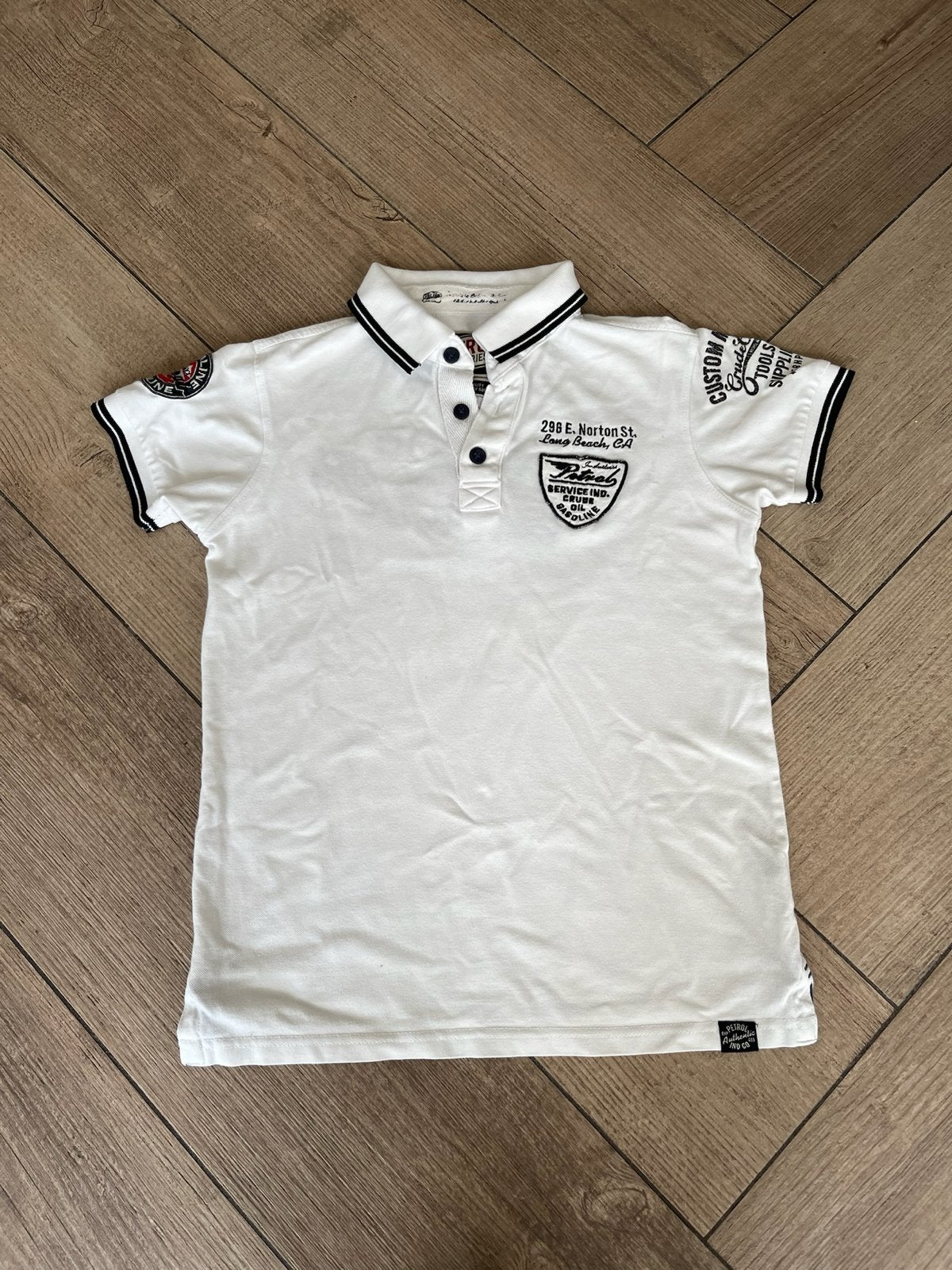 Petrol Industries Polo Shirt Wit Jongen Maat 152, Kinderen en Baby's, Ophalen of Verzenden, Gebruikt, Jongen, Shirt of Longsleeve