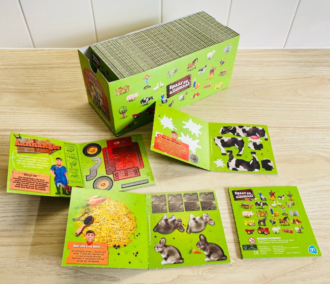 Doos vol met AH Boerderij mini’s - Leef het boer’nleven, Albert Heijn, Ophalen of Verzenden