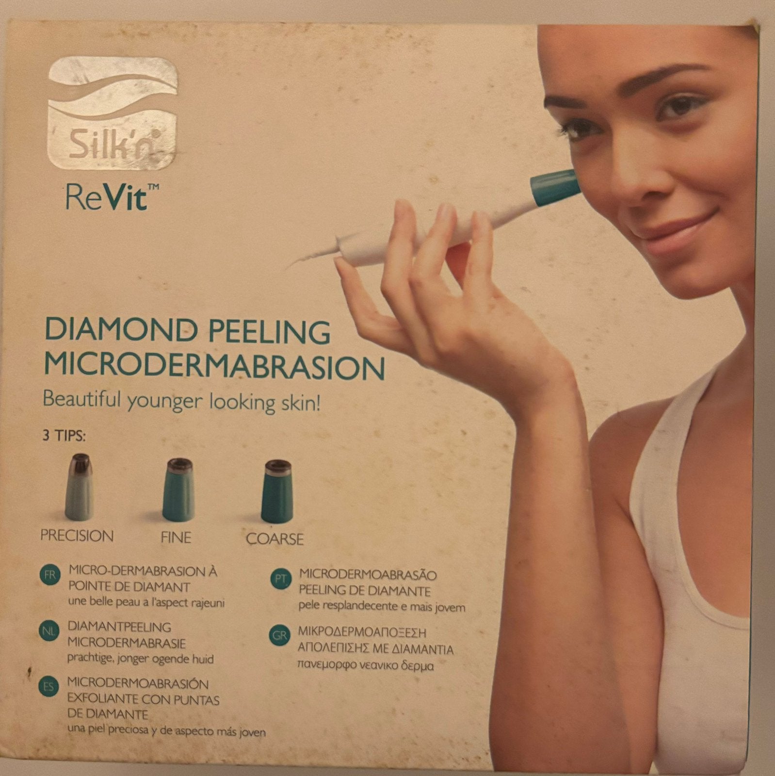 Revit diamond peeling microdermabrasion, Ophalen of Verzenden, Zo goed als nieuw, Gehele gezicht