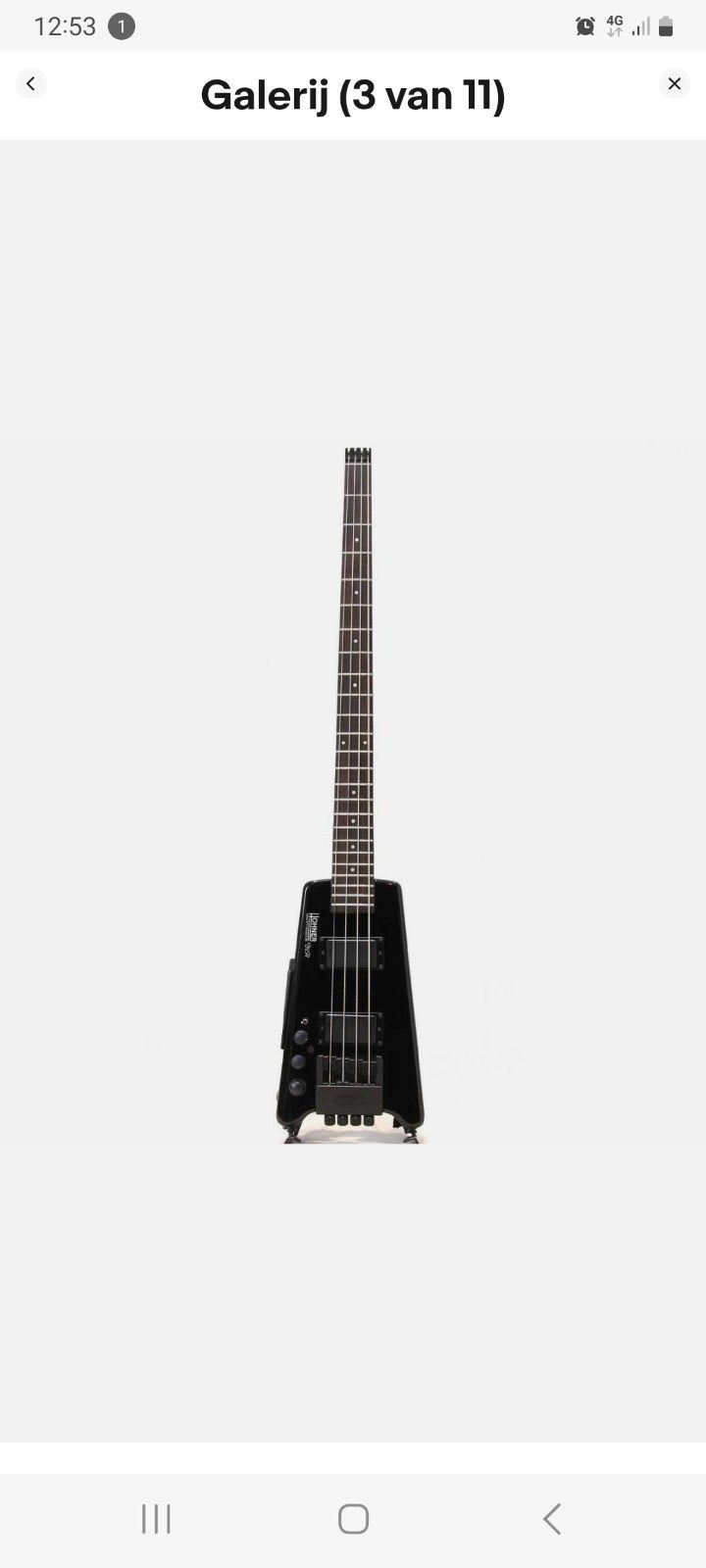 Gezocht: Hohner B2A elektrische basgitaar linkshandig, Ophalen, Zo goed als nieuw, Elektrisch