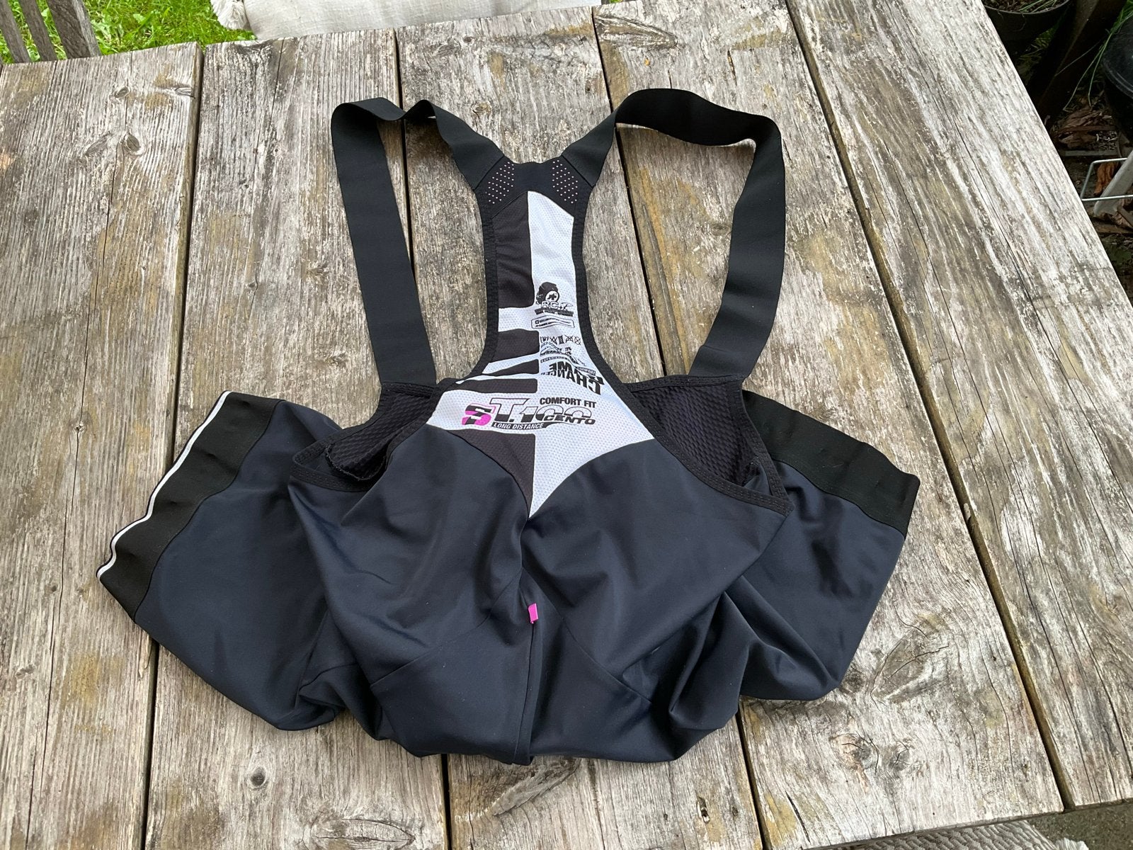 Assos T-cento lange afstands bibshort - Zeer comfortabel, Fietsen en Brommers, Gebruikt, Ophalen of Verzenden, Bovenkleding, Heren