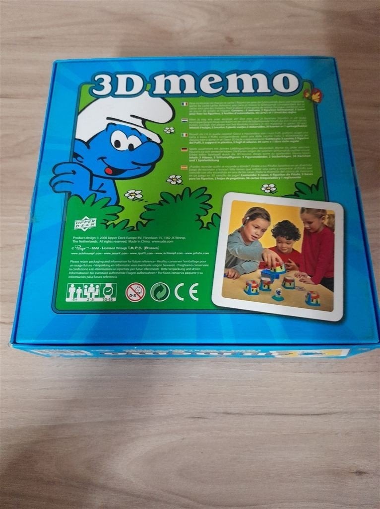 3d memo smurfen smurf - s4370, Verzenden, Zo goed als nieuw