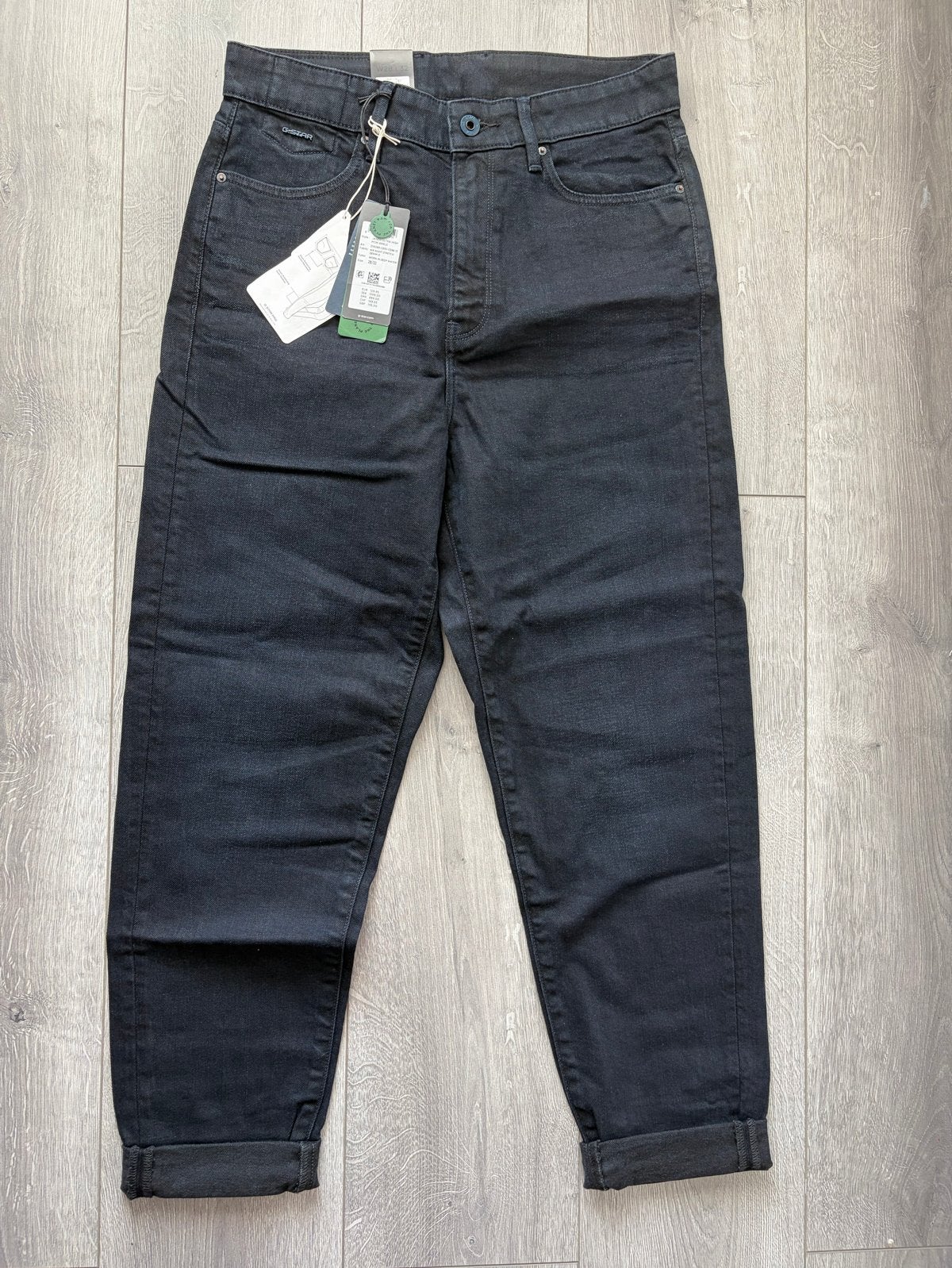 Nieuwe momjeans G-Star RAW  - Zwart, W28/L32., Zwart, Ophalen of Verzenden, Zo goed als nieuw, Maat 36 (S)