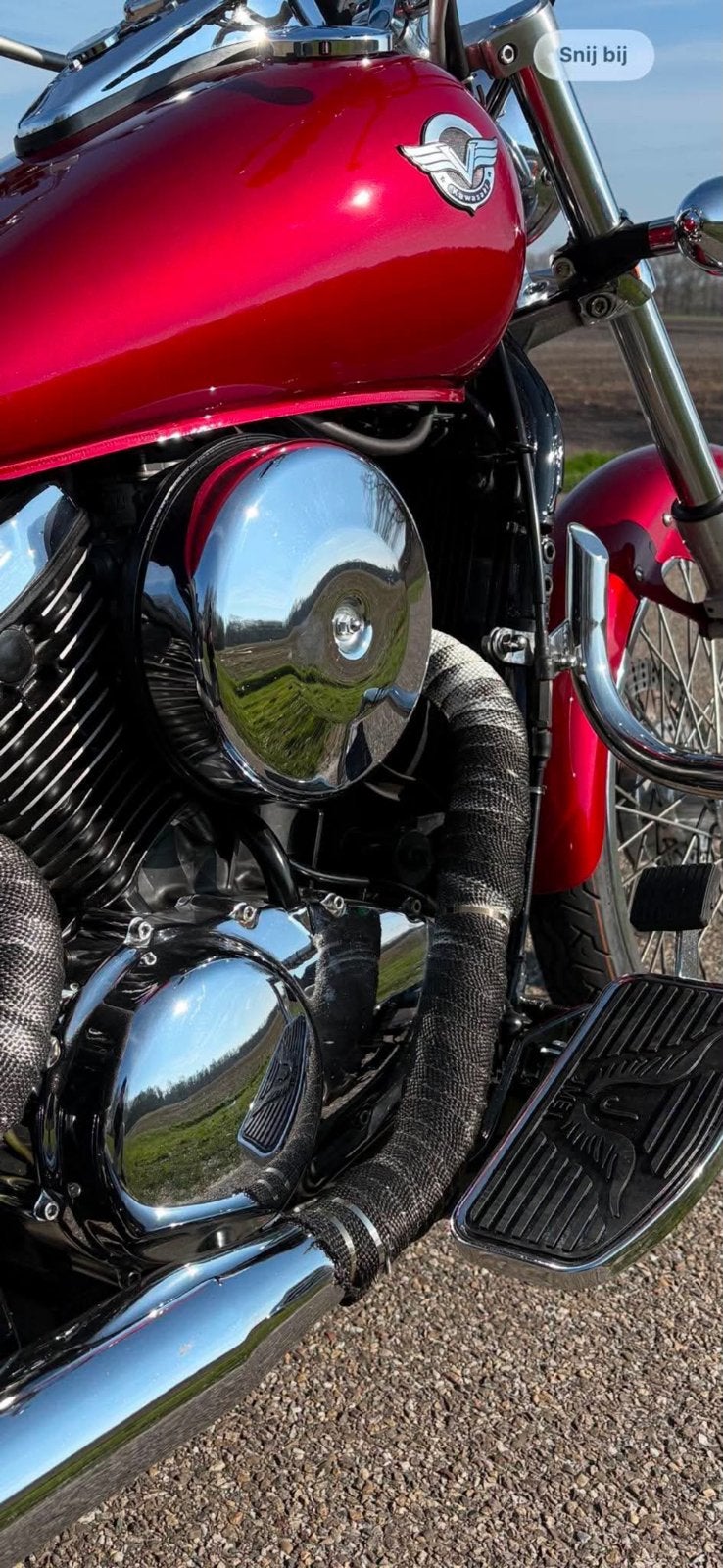 Nette Kawasaki VN 800, Ophalen