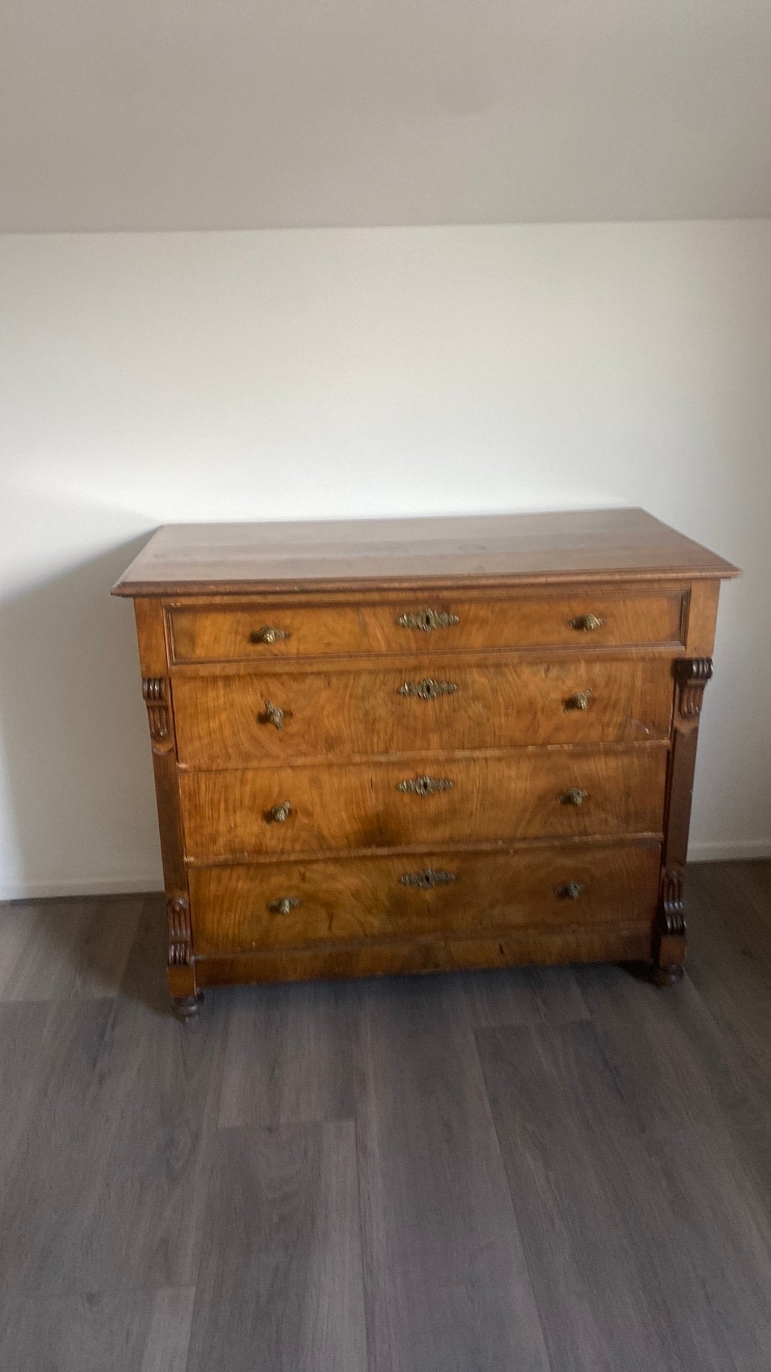 Oude ladekast/ commode, Huis en Inrichting, Kasten | Ladekasten, Ophalen, Gebruikt, 50 tot 100 cm, 3 of 4 laden