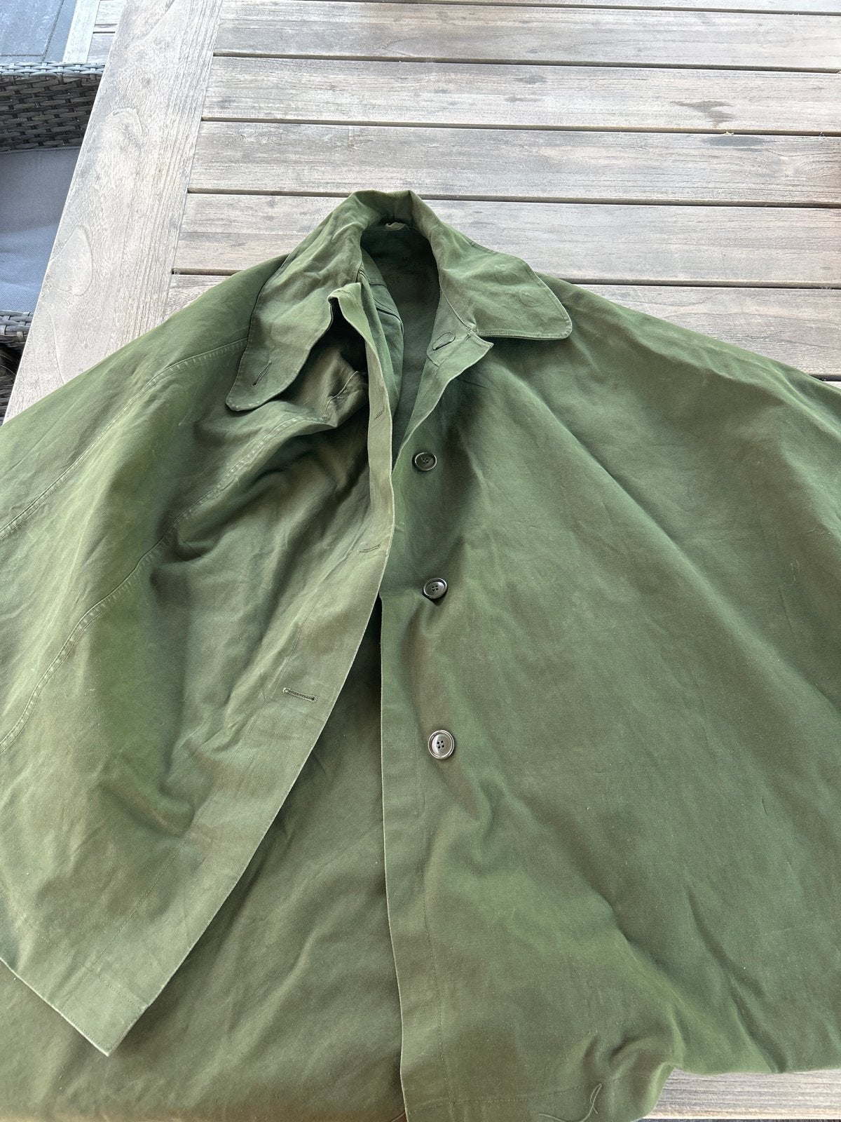 Vintage Leger Regencape - 1974, Ophalen of Verzenden, Gedragen