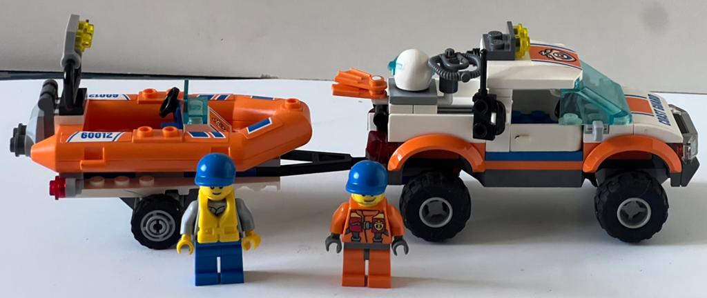 Lego 60012 Coast Guard 4x4 & Diving Boat, Compleet, City, Lego, Ophalen of Verzenden