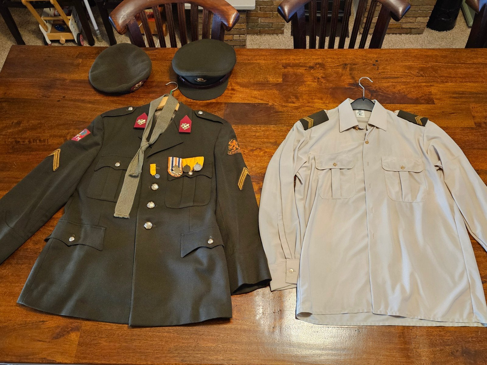 Compleet origineel KL 'Dagelijks Tenue' uniform jaren '60, Ophalen of Verzenden, Landmacht, Nederland, Kleding of Schoenen