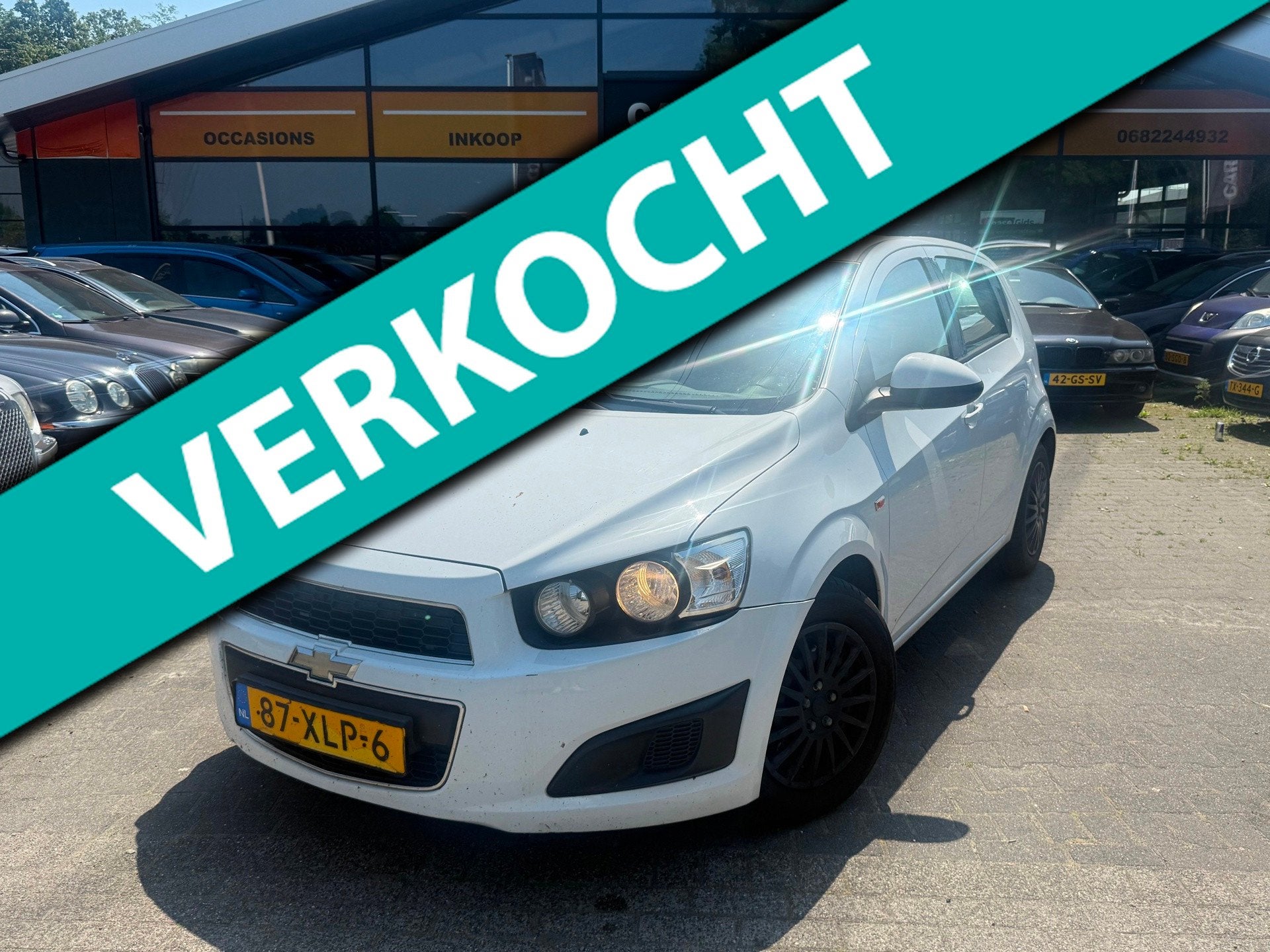 Chevrolet Aveo 1.3D LT CRUISE/PDC/AIRCO/RIJDT PERFECT/NAP/, Auto's, Euro 5, Gebruikt, Verwarmde buitenspiegels, Wit