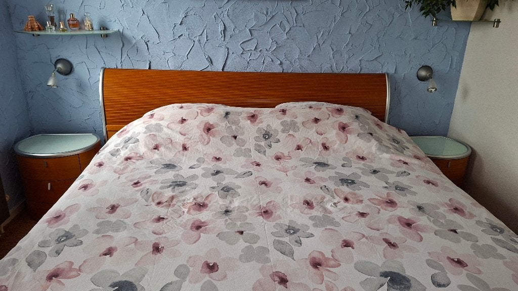 Slaapkamermeubels (Kersenhout Look) exclusief bed, Huis en Inrichting, Ophalen, Gebruikt, Tweepersoons, Speelse vormen, hout, lichtbruin