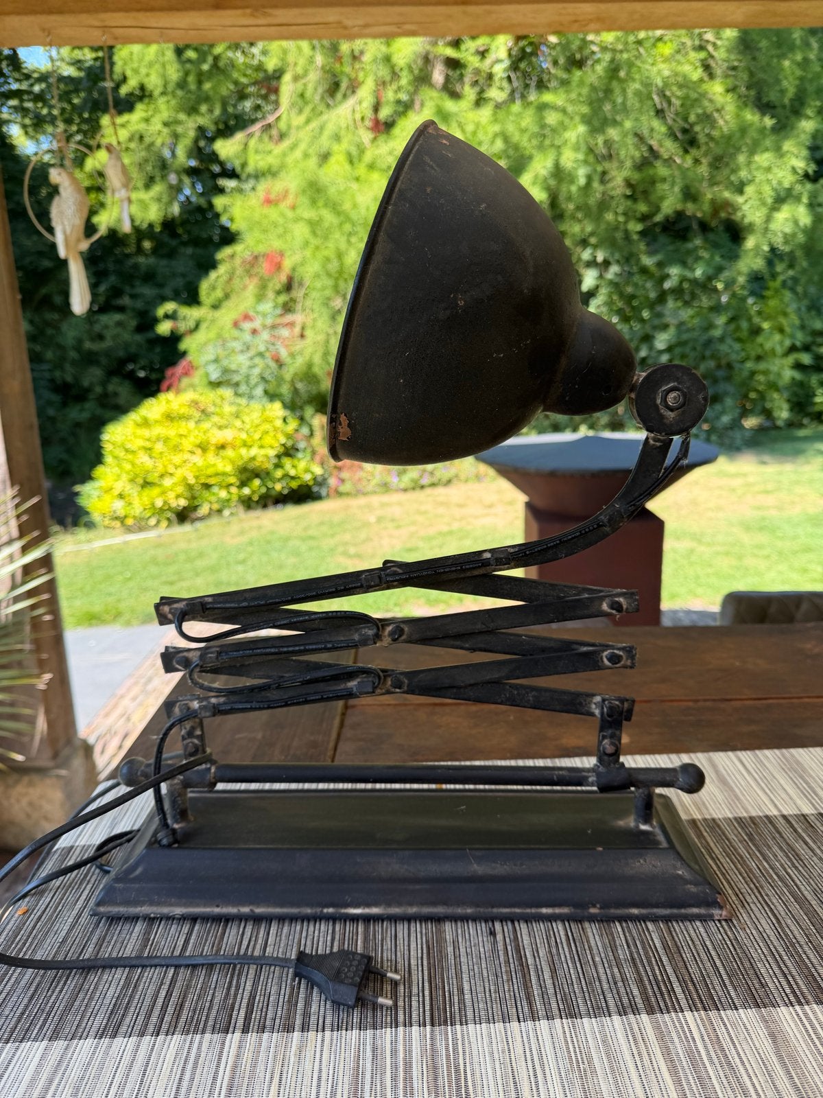 Vintage Schaararm Lamp - Industriële Stijl, Antiek en Kunst, Ophalen